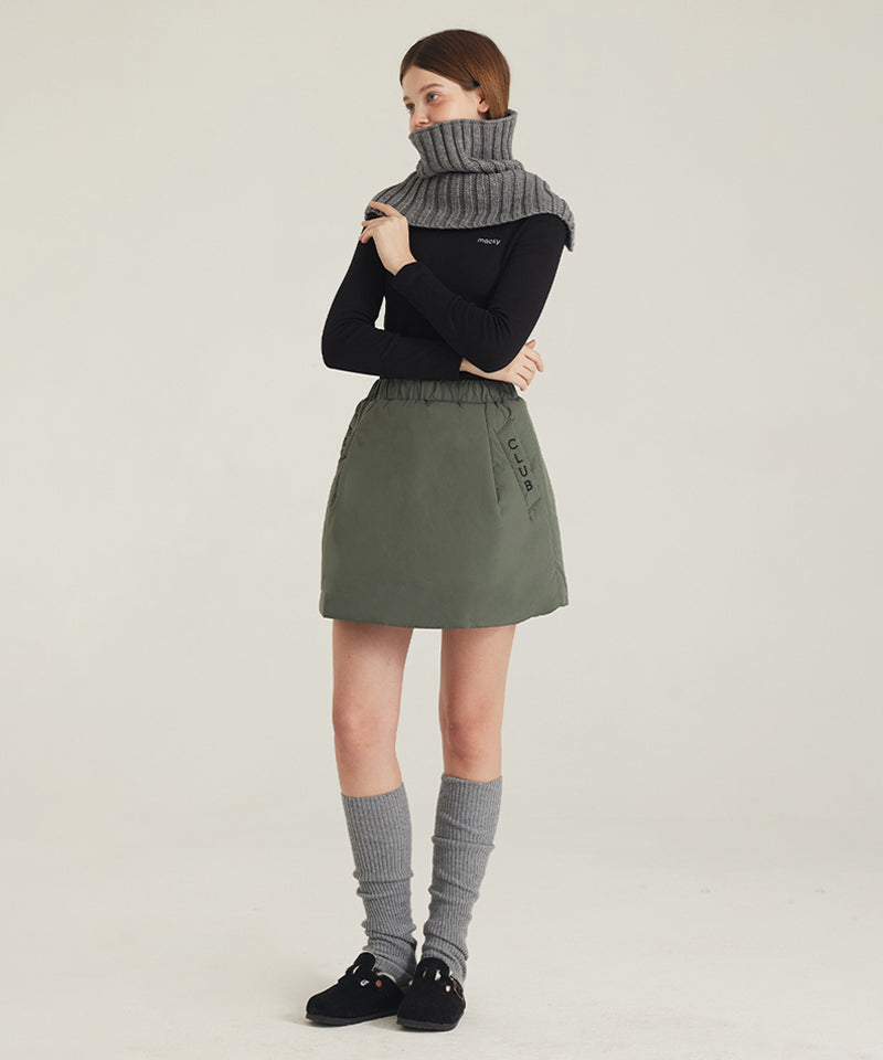 [Warehouse Sale] MACKY Golf: Full-Line Padded Skirt - Khaki