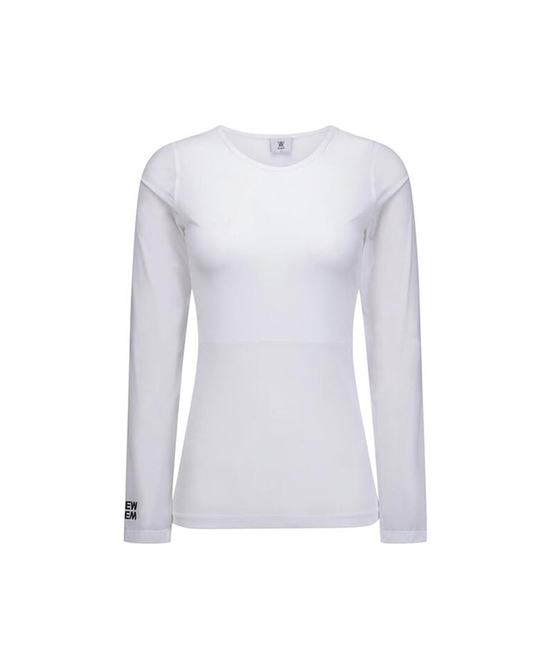 ANEW Golf Women's SM Round Neck Base Layer - White