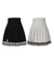 MACKY Golf: Knit Line Pleats Skirt - Ivory
