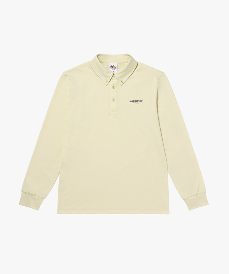 MCC Women's Collar Button Down L/S Tee - Light Yellow