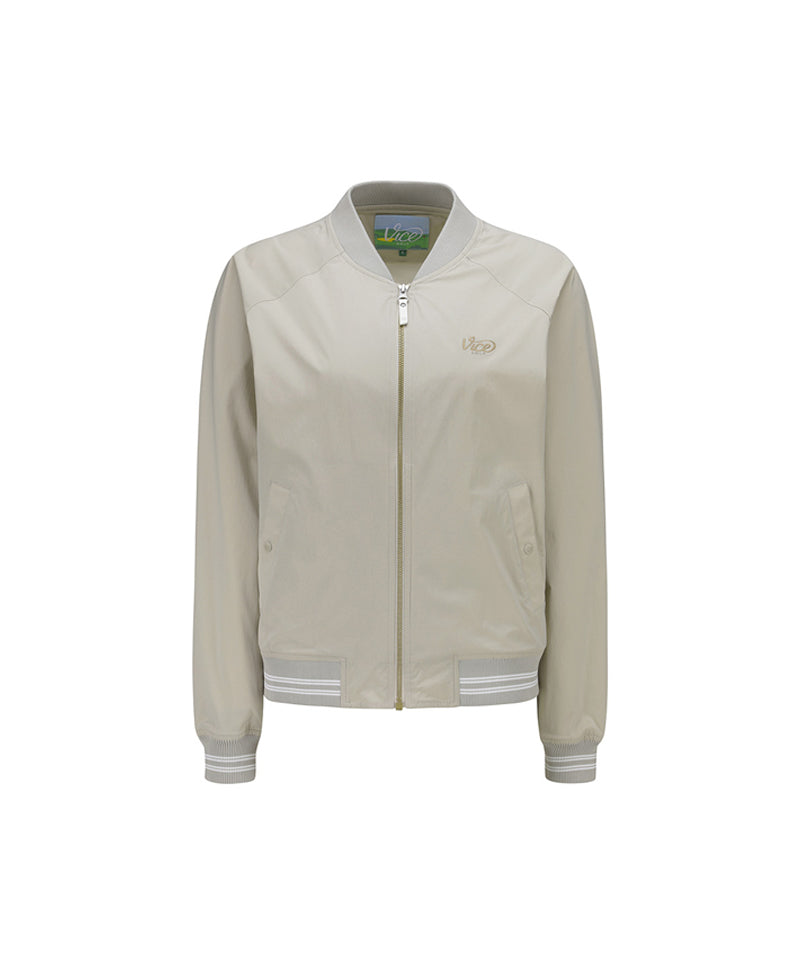 Vice Golf Atelier Women's Blouson Stadium Jacket - Beige