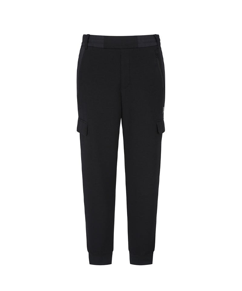 Men's Jersey Hybrid Set-Up Jogger L/PT - Black