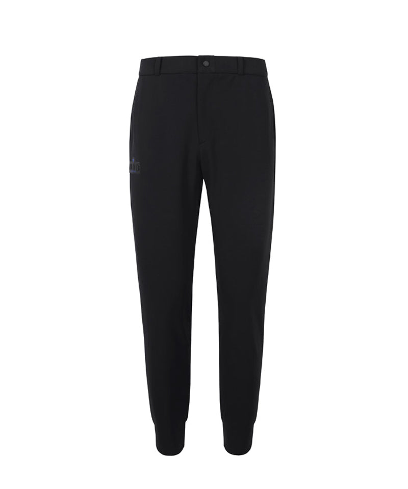CREVE NINE: Men's Logo Semi Jogger Pants - Black