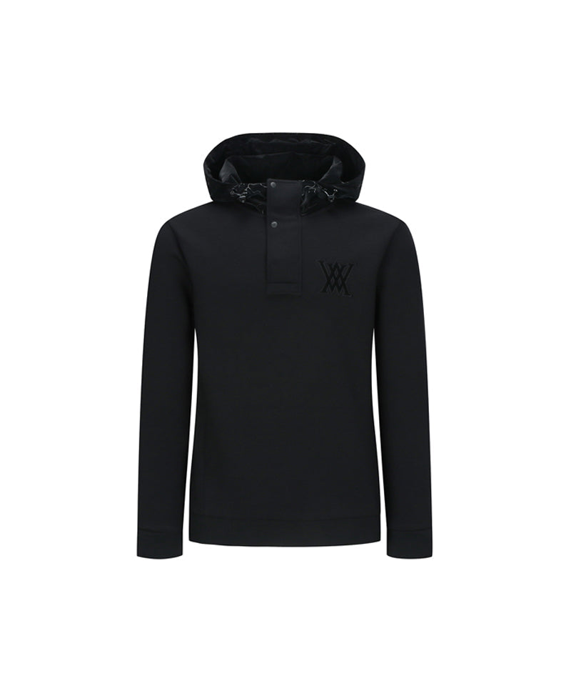 Men's Hoodie Point Anorak - Black