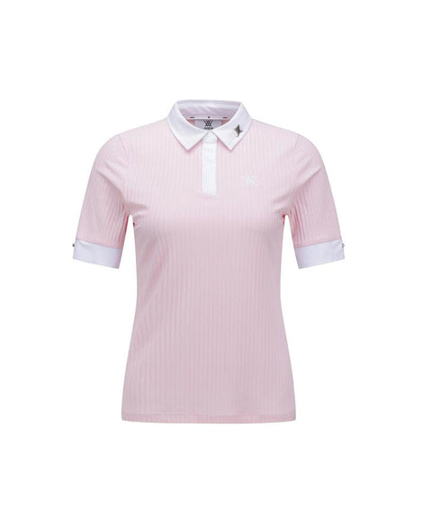 ANEW Golf Women's SM Half Sleeve Short T-Shirt - Light Pink