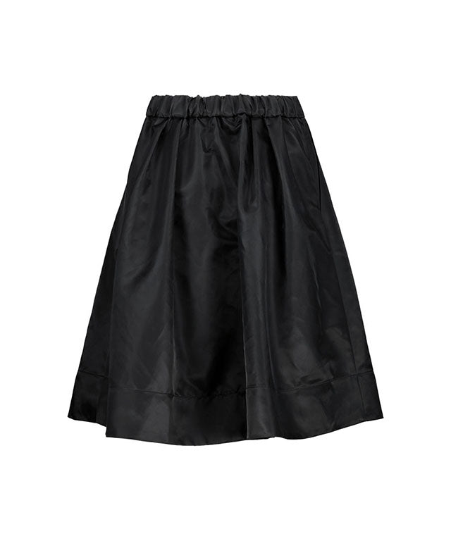 LE SONNET Pocket Volume Skirt - Black