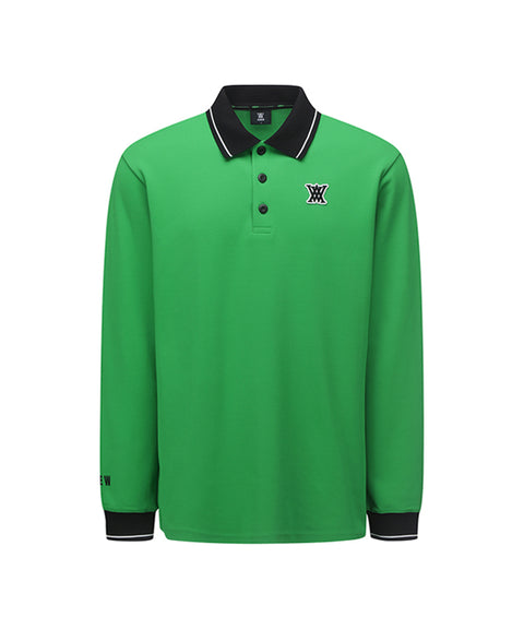[Warehouse Sale] ANEW Golf: Men Back Big Logo Long T-Shirt - Green