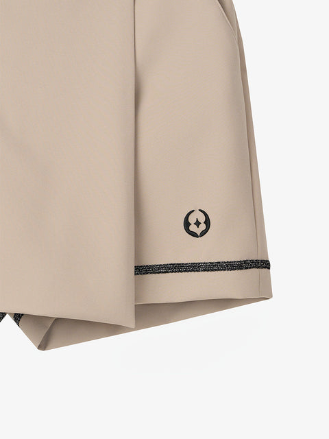 GFJ Golf Women's  Front Wrap Shorts - Beige