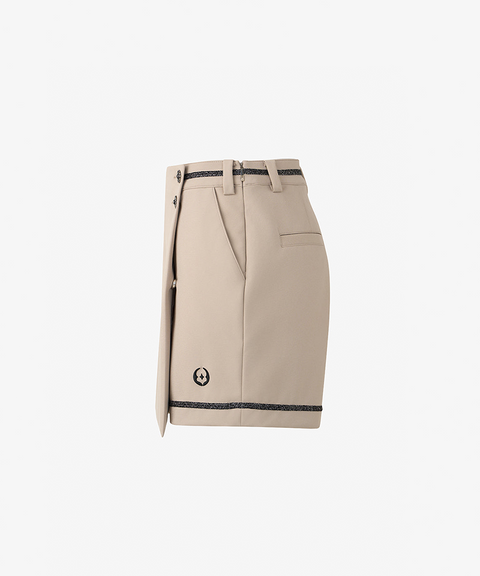 GFJ Golf Women's  Front Wrap Shorts - Beige
