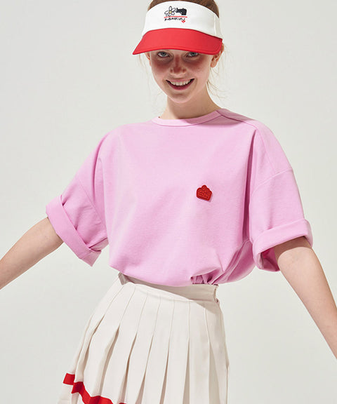 KANDINI Round T-Shirt (Unisex) - Pink