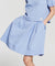 LE SONNET  Summer Pocket Skirt- Sky Blue