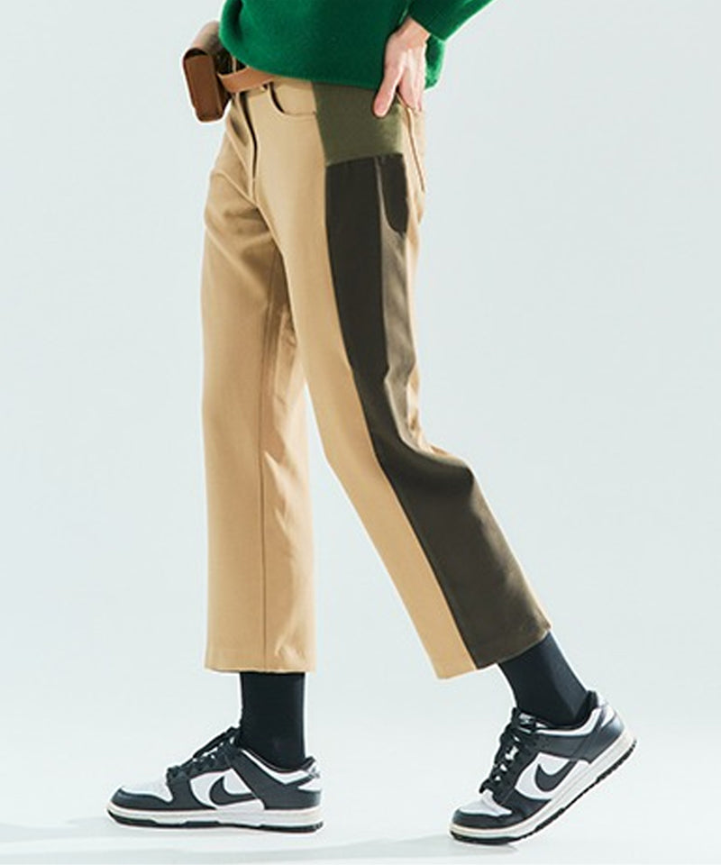 BENECIA 12 Becca Fleece Twill Pants - Beige/Black