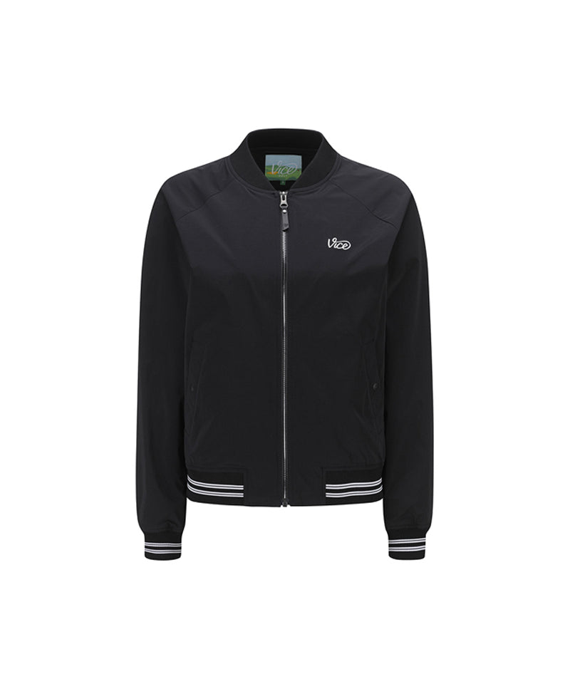 Vice Golf Atelier Women's Blouson Stadium Jacket - Black