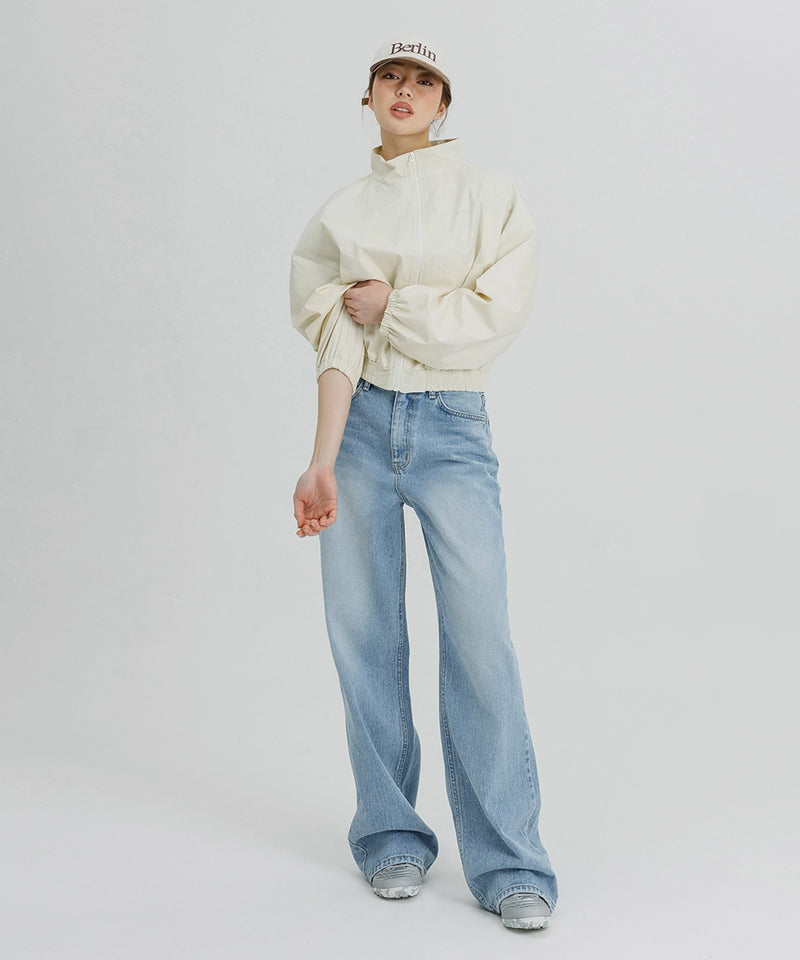 MAUER Coating Overlaid Crop Bomber - Cream