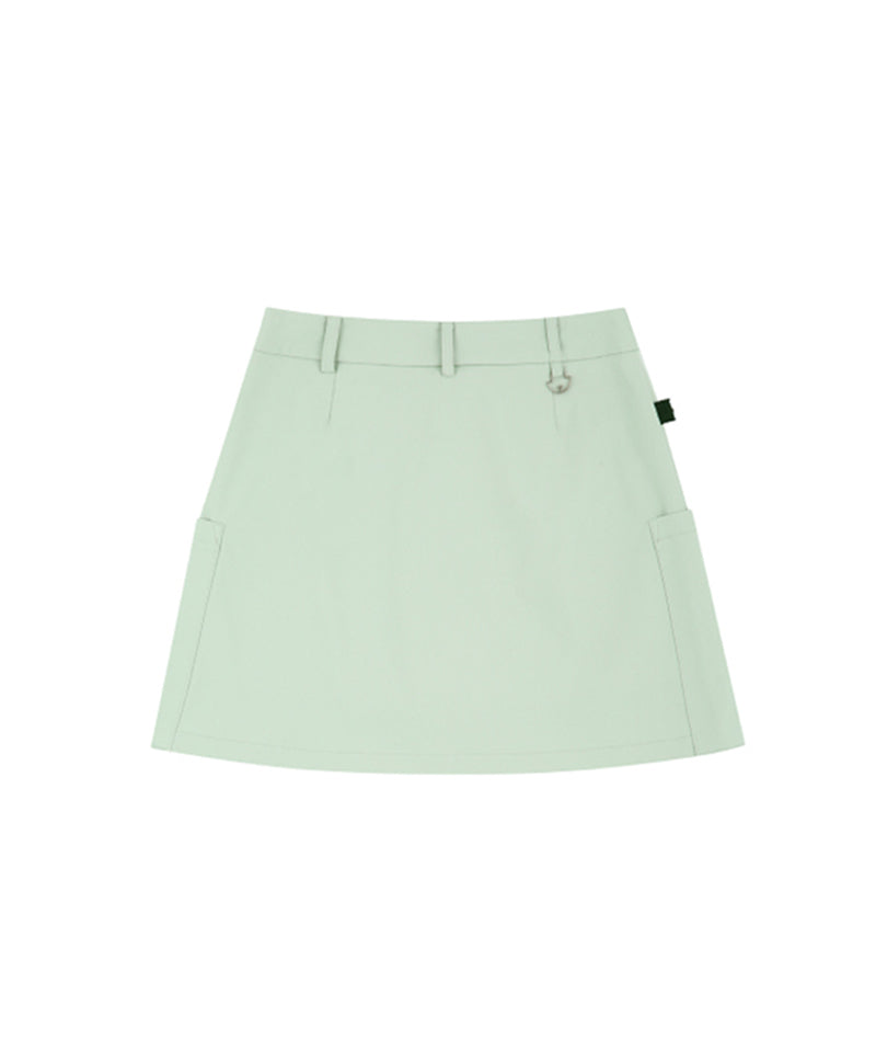 AVEN H-Line Pleated Culotte - Mint