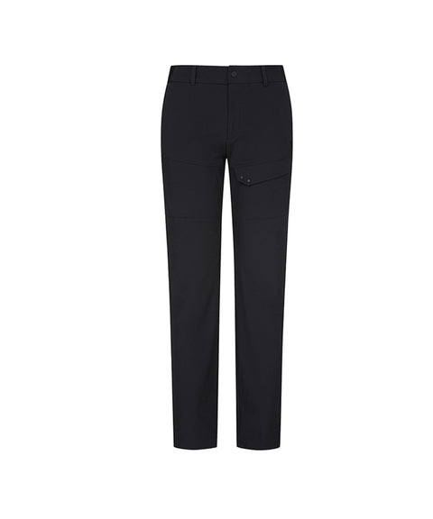 [Warehouse Sale] ANEW Golf: Men A Diagonal Line Incision Long Pants - Black