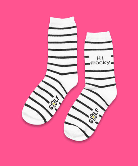 MACKY Golf: Design Socks -8 colors