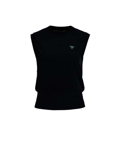 CREVE NINE: Capri Flower Golf Women's Vest - Black