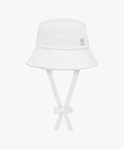 FAIRLIAR Ferra Logo All-Full Bucket Hat - White