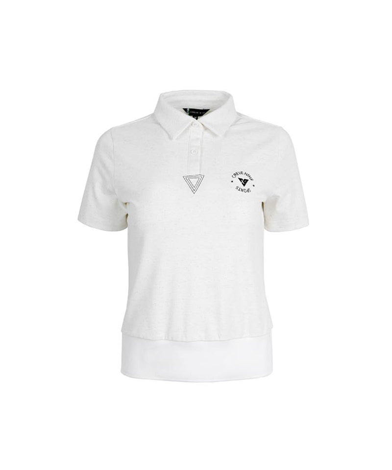 CREVE NINE: Blouson Crop Pique Polo - 2 colors