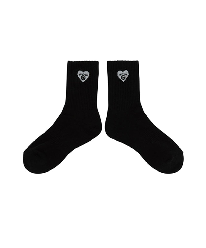 PIV'VEE Heart Socks - Black