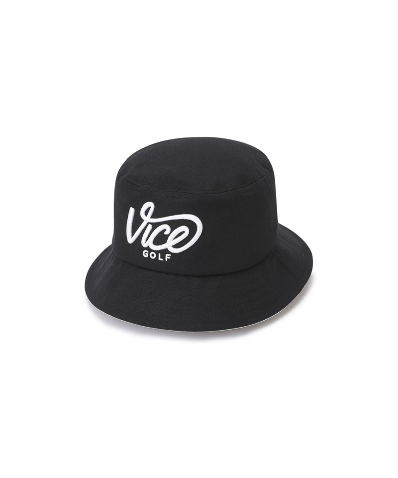 Vice Golf Atelier Big Logo Bucket Hat Black Sokim