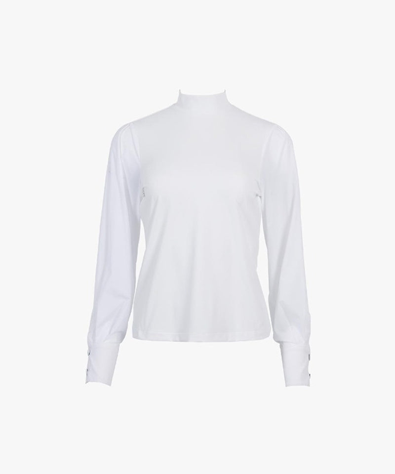CREVE NINE: Sleeve Windbreaker T-Shirt - White
