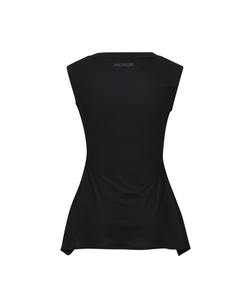 Amazing Cre Women's neck Sleeveless T-Shirt - Black
