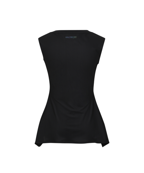 Amazing Cre Women's neck Sleeveless T-Shirt - Black