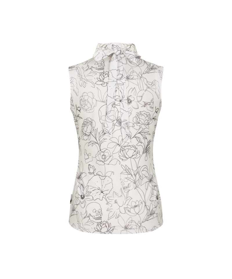 Amazing Cre Women's Aero Lux Botanical Alex Sleeveless - White