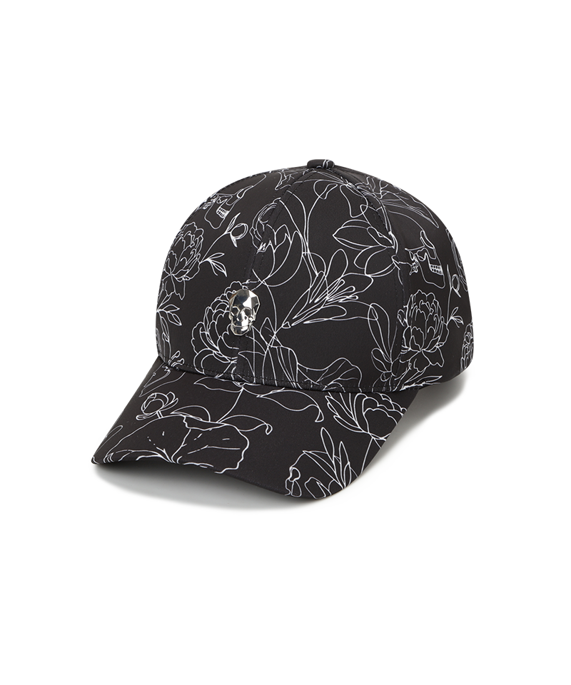 Amazing Cre Botanical Alex pattern cap - Black