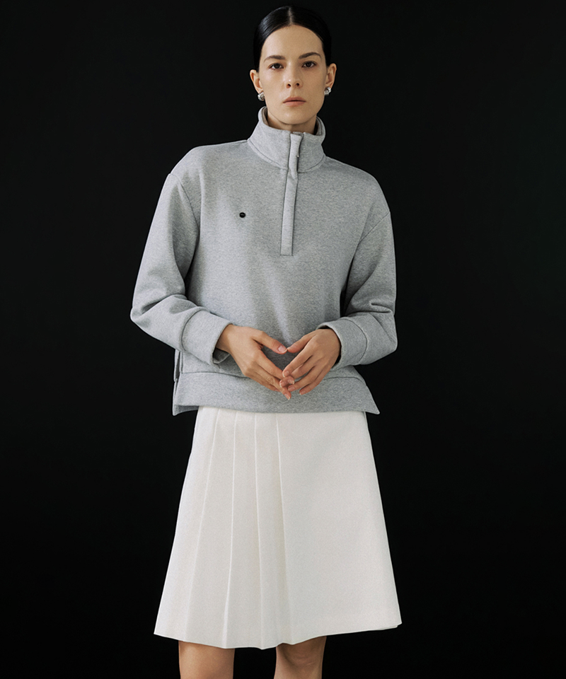 Anell Golf Classic Fleece-lined Sweatshirt - Gray