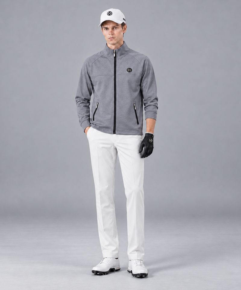 Men's Hyperspan 4-Season Jersey Zip-Up - Gray