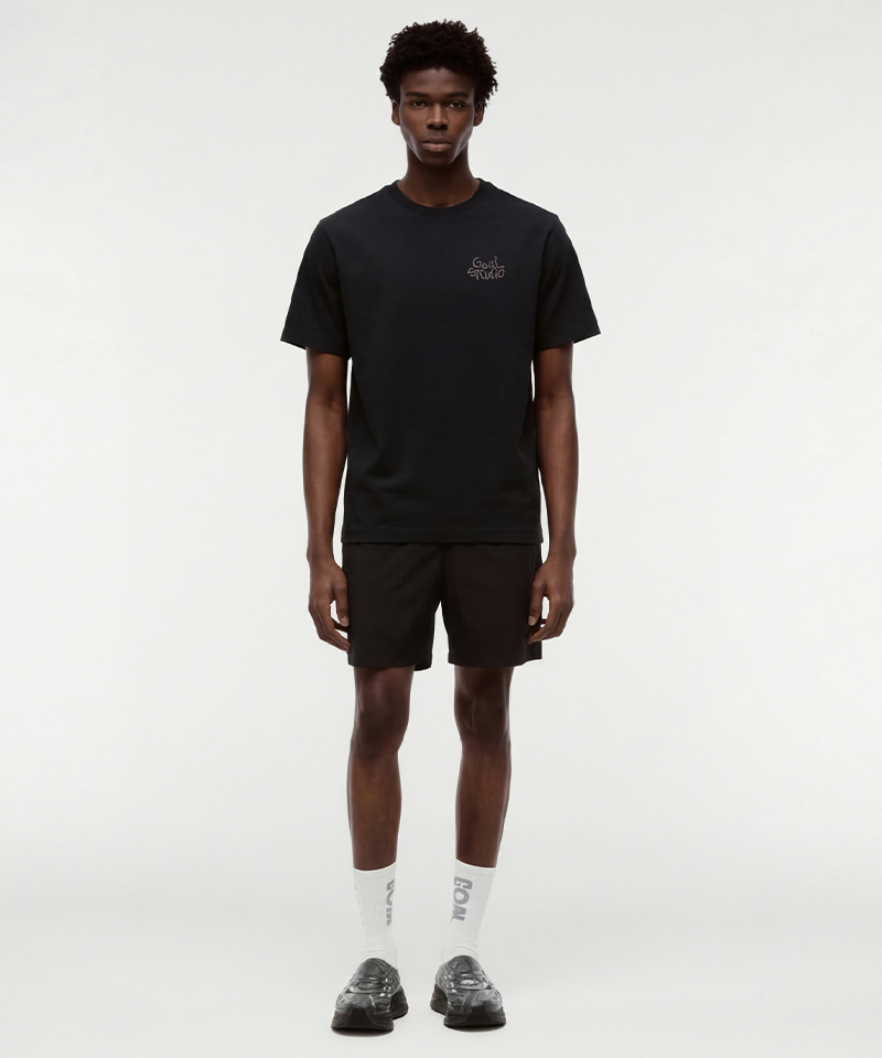 Goal Studio Unisex Run Graphic Airmesh Tee - Black