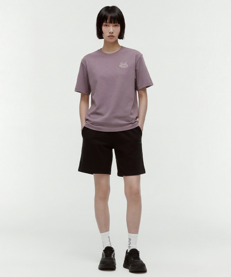 Goal Studio Unisex Run Graphic Airmesh Tee - Brown