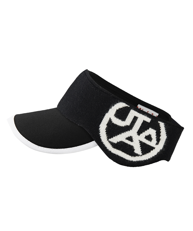 UTAA Emblem Half Knit Ear Warmer - Black