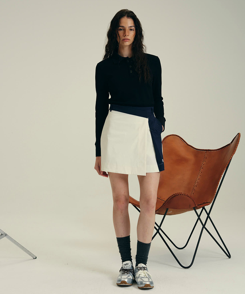 Women's KL Ribbon Panel Skirt