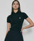 LENUCU China Collar Short Sleeve Tee - Black
