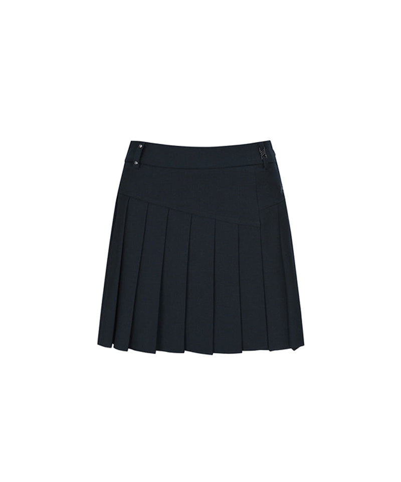 Women's Half Pleats Points SQ - Dark Navy
