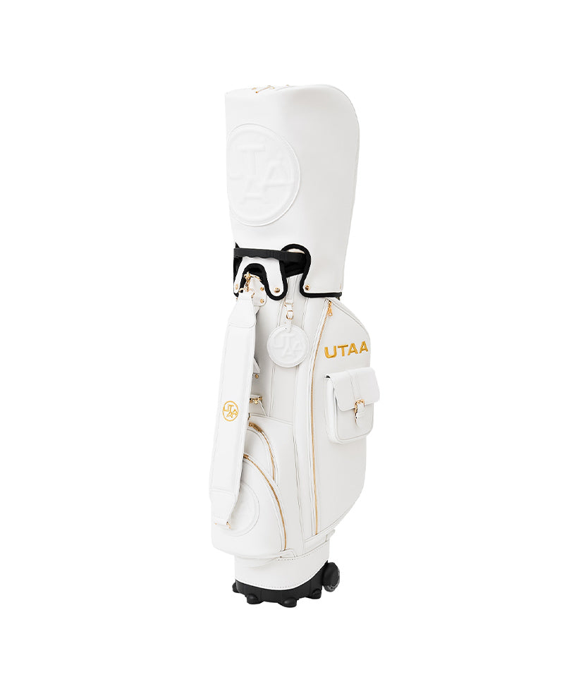 UTAA Golden Stud Flash Caddy Bag - White