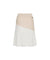 CREVE NINE: Women's Color Matching Knit Skirt - Ivory