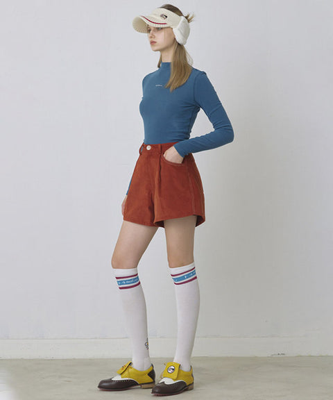 KANDINI Warm High-neck T-Shirt - Blue
