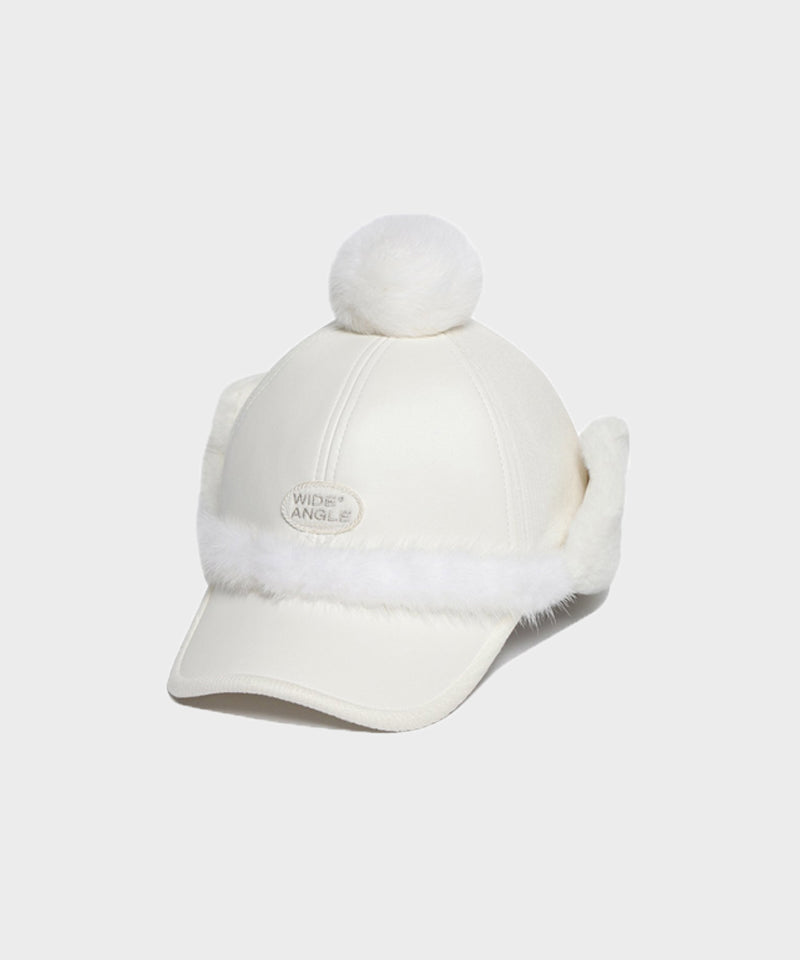 WideAngle: Co Fur Winter Cap L - Off-White