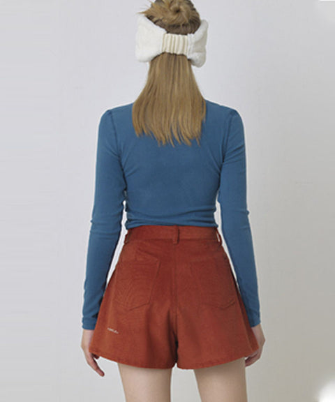 KANDINI Warm High-neck T-Shirt - Blue