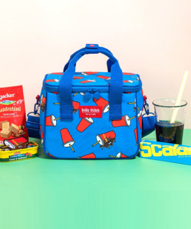 SNILLO STITCH Lunch Bag Shoulder Strap Coke - Blue