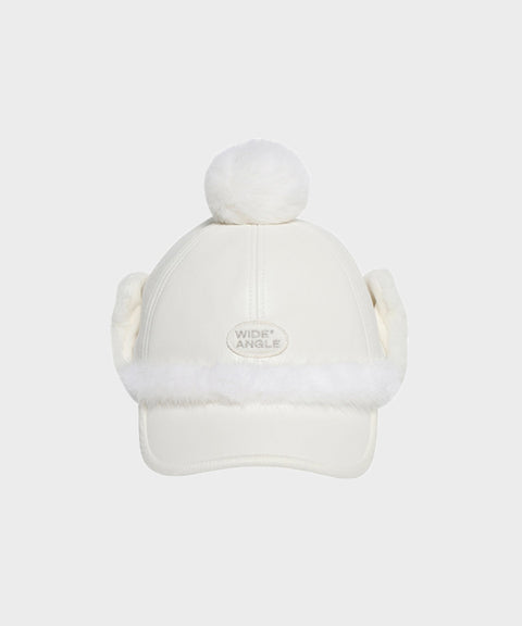 WideAngle: Co Fur Winter Cap L - Off-White