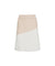 CREVE NINE: Women's Color Matching Knit Skirt - Ivory