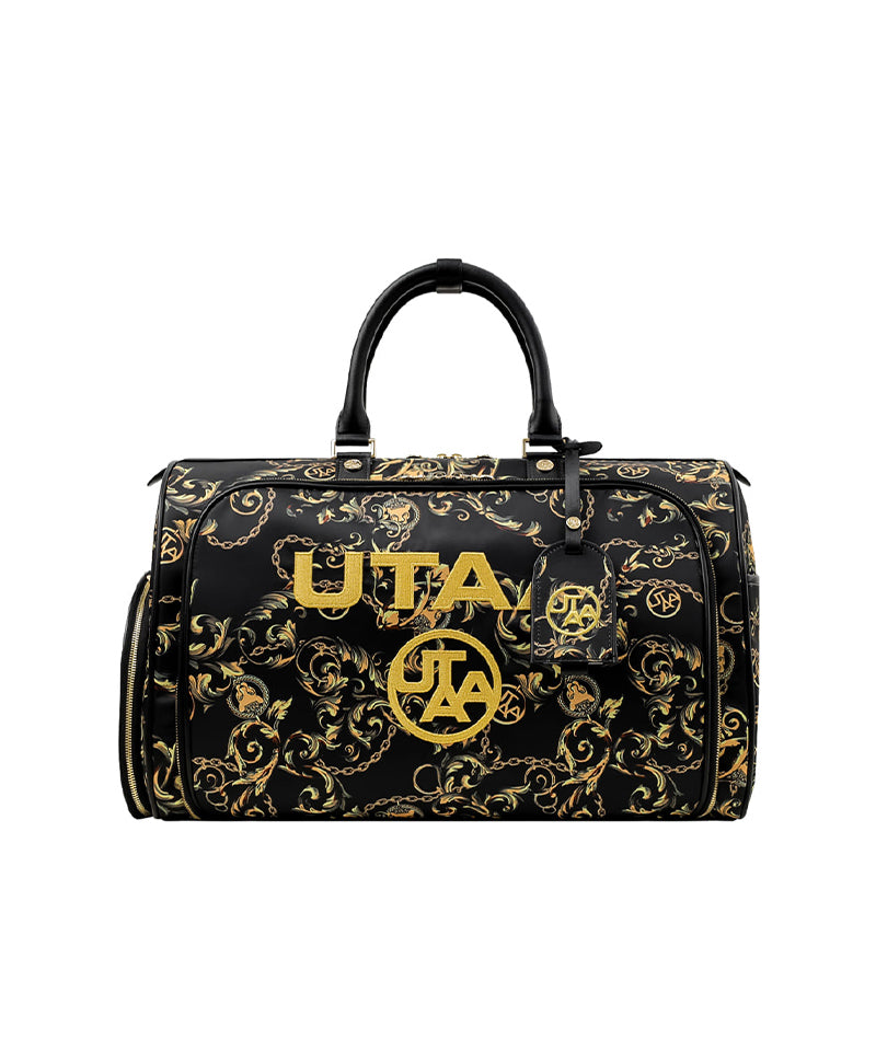 UTAA Panther Chain Golden Baroque Boston Bag - Black