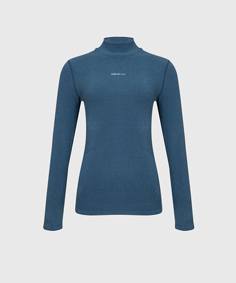 KANDINI Warm High-neck T-Shirt - Blue