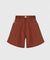 KANDINI A-line Corduyoy Short Pants - Brick